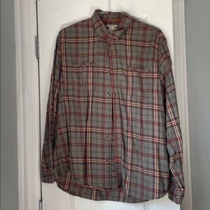 Carbon2Cobalt Plaid Button-Up Shirt Large